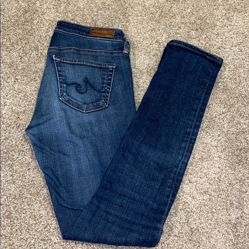 AG medium wash skinny jeans